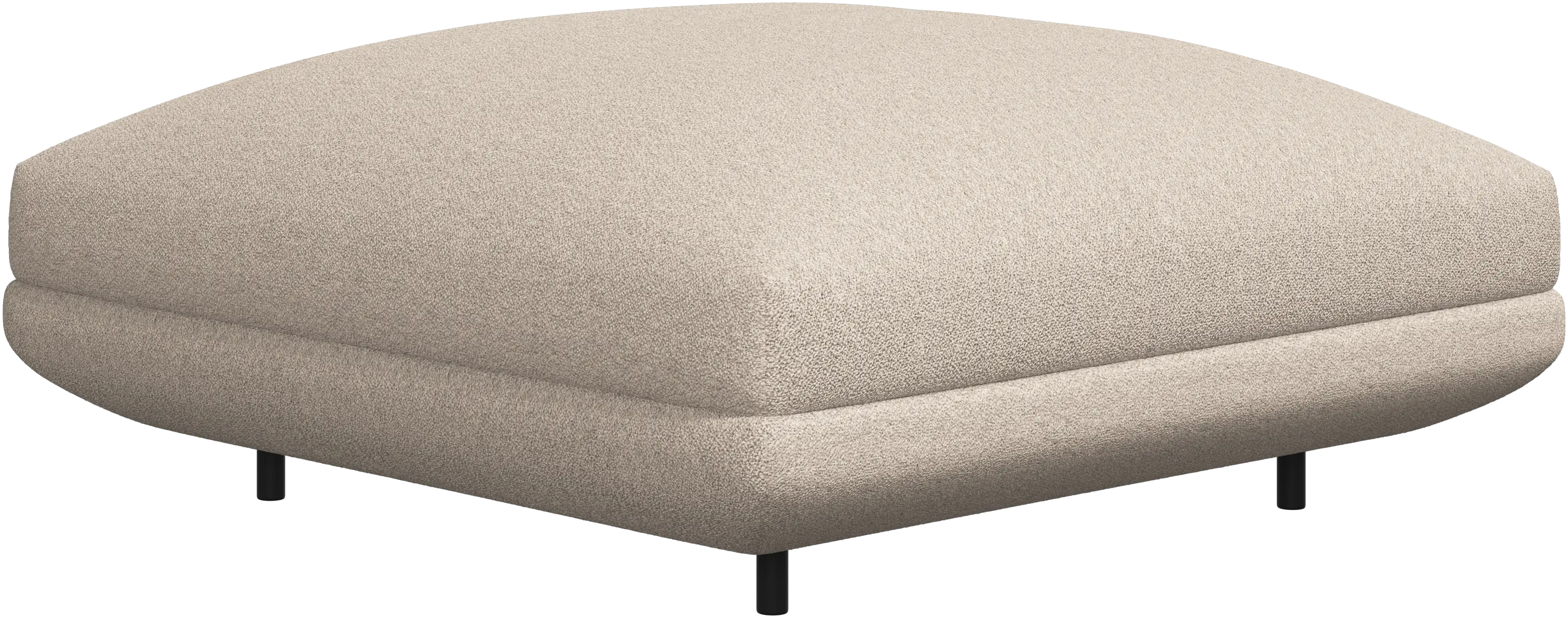 極美品 Boconcept EDEN サンドVelvet 円形オットマン Eden フットスツール | ボーコンセプト